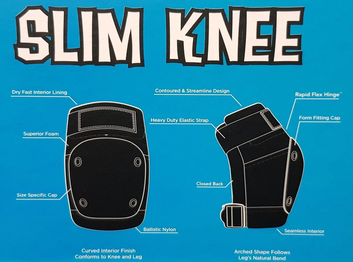 187 - Slim Knee Pad - Black 3 187 - Slim Knee Pad - Black - Image 3