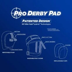 187 - Pro Derby Knee - Black / Purple -Roller Skating Store 187ProDerbyPads Features bb1a7288 711a 4800 91c4 800948695e0a