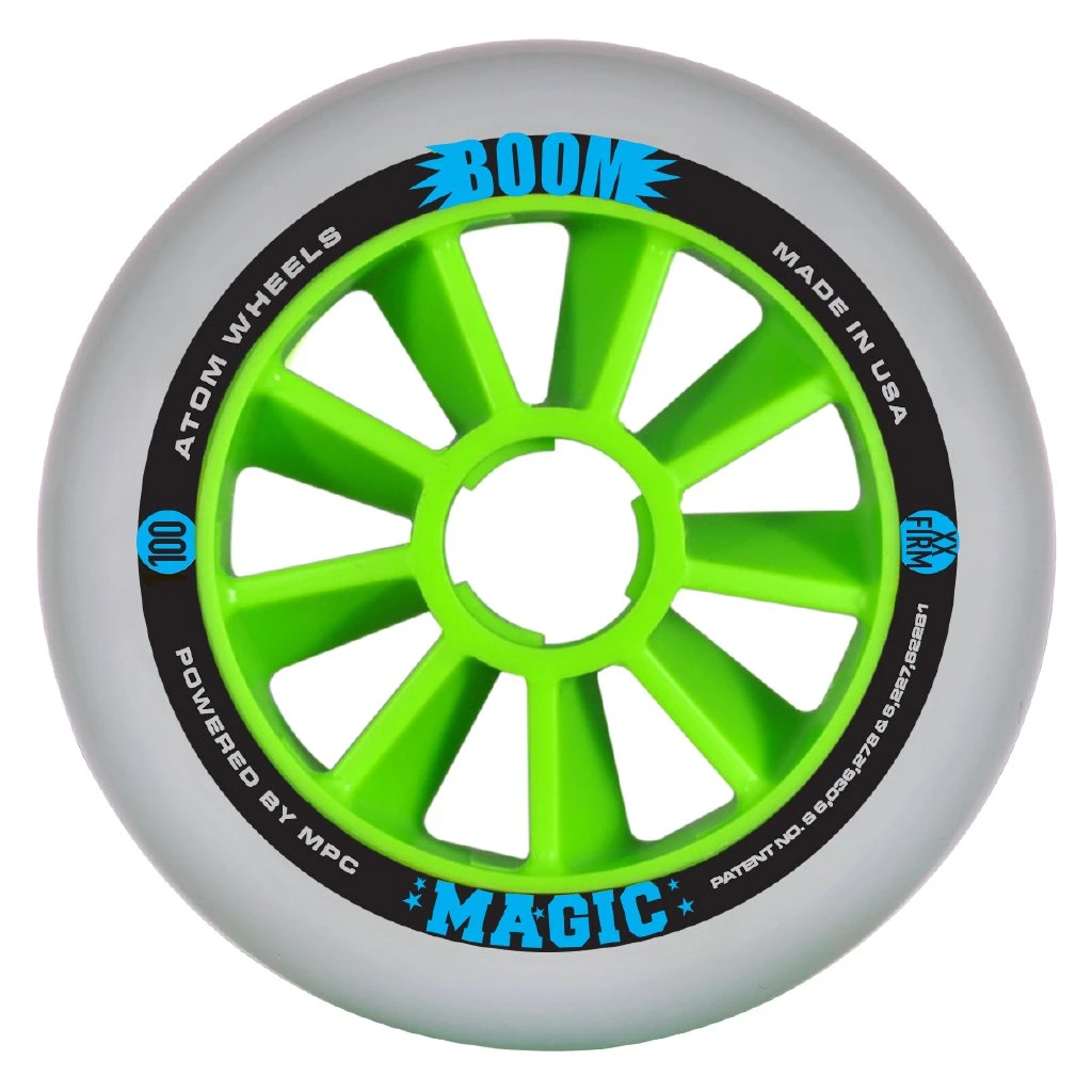 Atom Boom Magic Inline Speed Wheel - 100mm 3 Atom Boom Magic Inline Speed Wheel - 100mm - Image 3