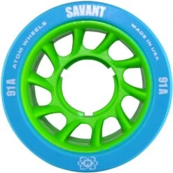 ATOM Savant Quad Wheel - (4 Pack) -Roller Skating Store Atom Savant 91a blue