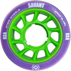 ATOM Savant Quad Wheel - (4 Pack) -Roller Skating Store Atom Savant 93a Purple