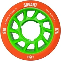 ATOM Savant Quad Wheel - (4 Pack) -Roller Skating Store Atom Savant 97a Orange