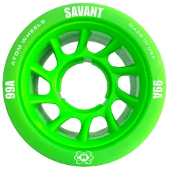 ATOM Savant Quad Wheel - (4 Pack) -Roller Skating Store Atom Savant 99a Green