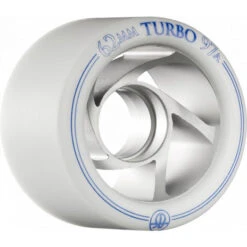 Bones Turbo Wheels - White - 8 Pack -Roller Skating Store Bones Turbo 97A White