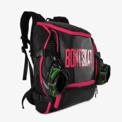 Bont - Inline Speed Skating Backpack - Black / Pink -Roller Skating Store Bont InlineBackpack Pink Black3
