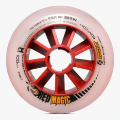 Bont Red Magic Inline Speed Wheel - 100mm 5 Bont Red Magic Inline Speed Wheel - 100mm -Roller Skating Store Bont RedMagic 100mm Firm
