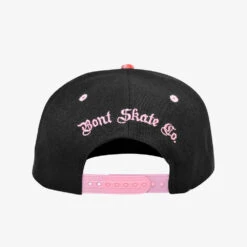 BONT Snapback Hat -Roller Skating Store BontCap Black Flower4