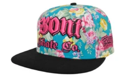 BONT Snapback Hat -Roller Skating Store BontCap TealFlower