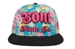 BONT Snapback Hat -Roller Skating Store BontCap TealFlower2