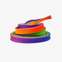Bont Waxed Skate Laces - 8mm / 150cm (59") -Roller Skating Store Bontlaces rainbow hunt