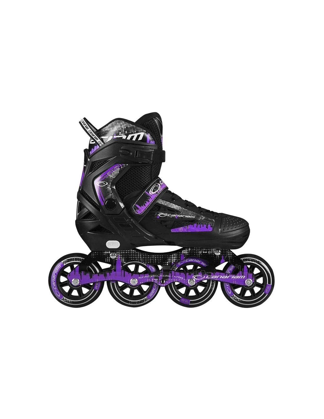 Canariam - Roller Purple / Black Adjustable Inline Skate 1 Canariam - Roller Purple / Black Adjustable Inline Skate