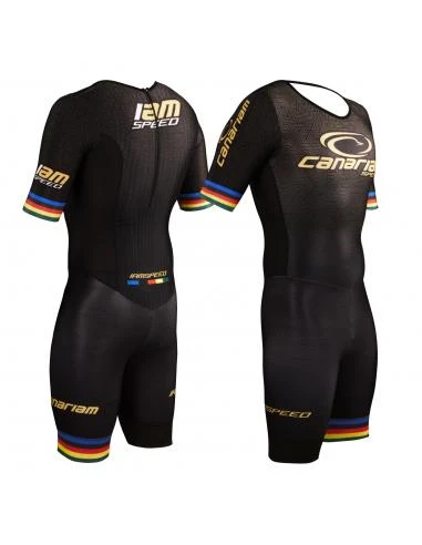 Canariam - Aerodynamic Race Skin Suit - Gold 1 Canariam - Aerodynamic Race Skin Suit - Gold