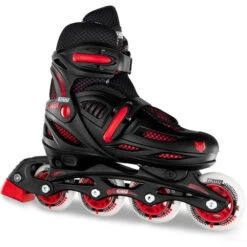 Crazy - 148 Adjustable Inline Skate - Black / Red