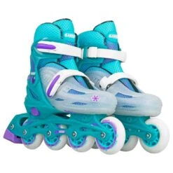Crazy - 148 Adjustable Inline Skate - Teal Glitter 9 Crazy - 148 Adjustable Inline Skate - Teal Glitter -Roller Skating Store Crazy 148Teal 5