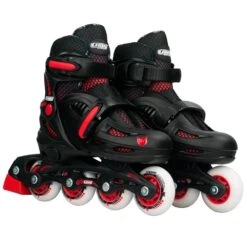 Crazy - 148 Adjustable Inline Skate - Black / Red -Roller Skating Store Crazy 148black 2