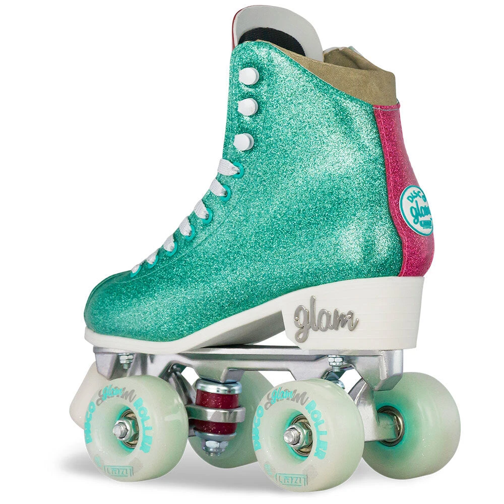 Crazy - Disco Glam - Retro Skates - Teal / Pink 2 Crazy - Disco Glam - Retro Skates - Teal / Pink - Image 2