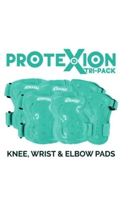 Crazy - ProteXion Kids - Tri Pack 28 Crazy - ProteXion Kids - Tri Pack -Roller Skating Store Crazy teal protection