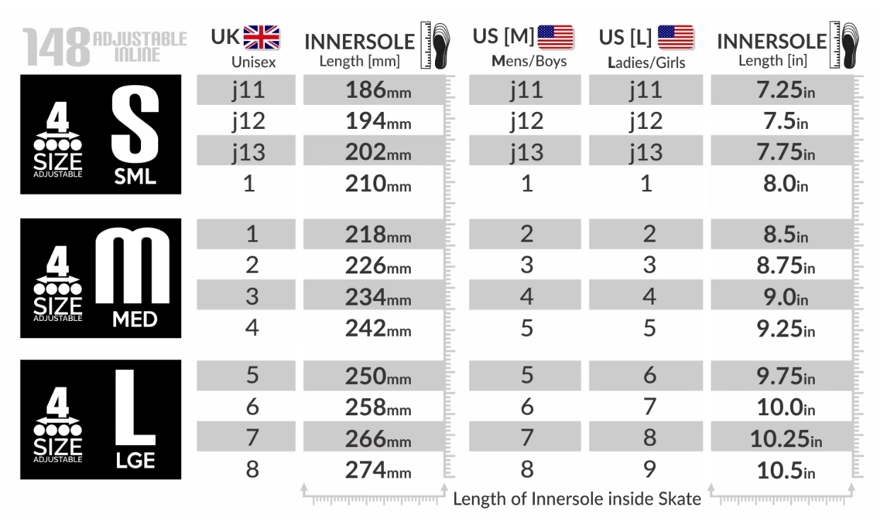 Crazy - 148 Adjustable Inline Skate - Teal Glitter 6 Crazy - 148 Adjustable Inline Skate - Teal Glitter - Image 6