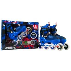 Crazy - 168 Adjustable Inline Skate - Blue -Roller Skating Store Crazy168Blue 3