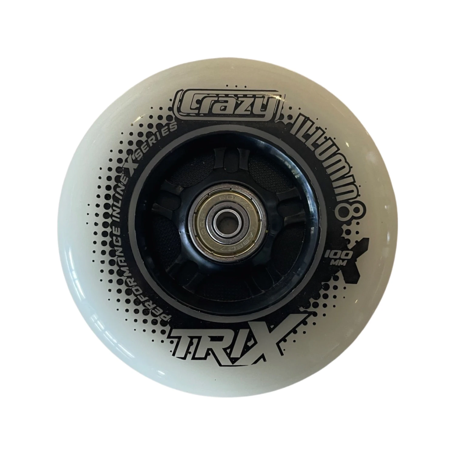 Crazy - Illumin8 LED Light Up Inline Wheels (1-Pack) - 100mm 1 Crazy - Illumin8 LED Light Up Inline Wheels (1-Pack) - 100mm