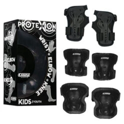 Crazy - ProteXion Kids - Tri Pack 30 Crazy - ProteXion Kids - Tri Pack -Roller Skating Store CrazyProteXion Black