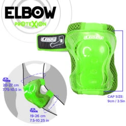 Crazy - ProteXion Kids - Tri Pack 22 Crazy - ProteXion Kids - Tri Pack -Roller Skating Store Crazy Protexion Kids Elbow Green