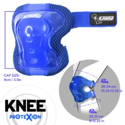 Crazy - ProteXion Kids - Tri Pack 23 Crazy - ProteXion Kids - Tri Pack -Roller Skating Store Crazy Protexion Kids Knee Blue