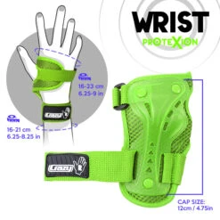 Crazy - ProteXion Kids - Tri Pack 20 Crazy - ProteXion Kids - Tri Pack -Roller Skating Store Crazy Protexion Kids Wrist Green