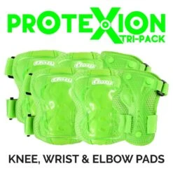 Crazy - ProteXion Kids - Tri Pack 19 Crazy - ProteXion Kids - Tri Pack -Roller Skating Store Crazy Protexion Kids Green