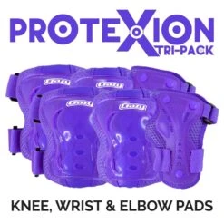 Crazy - ProteXion Kids - Tri Pack 26 Crazy - ProteXion Kids - Tri Pack -Roller Skating Store Crazy Protexion Kids Purple