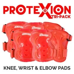 Crazy - ProteXion Kids - Tri Pack 25 Crazy - ProteXion Kids - Tri Pack -Roller Skating Store Crazy Protexion Kids Red