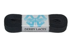 Derby Laces - Ultimate Waxed Laces -Roller Skating Store DerbyLaces Waxed SolidBlack