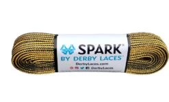 Derby Lace - Spark -Roller Skating Store DerbyLaces Spark GoldandBlackStripe