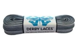 Derby Laces - Ultimate Waxed Laces -Roller Skating Store DerbyWaxedLaces BlackandWhiteStripe