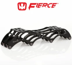 Fierce Inline Speed Frame - Two Tone - 4x100 (305mm) -Roller Skating Store Fierce2 tone 4x100 305mm Black Silver