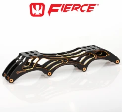 Fierce Inline Speed Frame - Two Tone - HiLo - 3x110 / 1x100 -Roller Skating Store Fierce 7.4 twotone Black Gold Hilo
