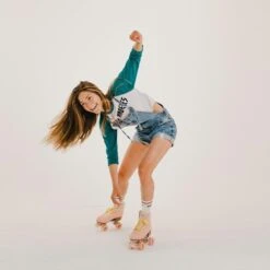 Impala Rollerskate - Pink / Yellow -Roller Skating Store Impala Pink Life2