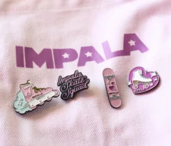 Impala - 4 Pack Enamel Pin Set -Roller Skating Store Impala Pins 3