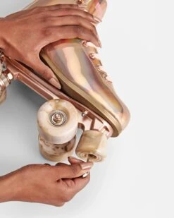 Impala - 2 Pack Stoppers - Red / Pink / Aqua / Holographic Glitter / Pastel Yellow / Rose Gold -Roller Skating Store Impala RoseGoldToeStopper 2