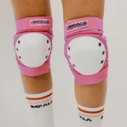 Impala Protective Set Youth - Pink -Roller Skating Store Impala YouthKnee Live