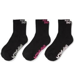 Impala Everyday Sock - 3 Pack -Roller Skating Store ImpalaEverydaySock Black