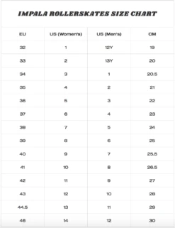 Impala - Samira Quad Skate - Wild Pink -Roller Skating Store ImpalaRollerskatesSizeChart 072d01b0 e32b 415d b610 9168980793e3