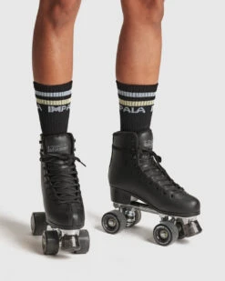 Impala Stripe Sock - 3 Pack -Roller Skating Store ImpalaStripeSock BlackPhoto