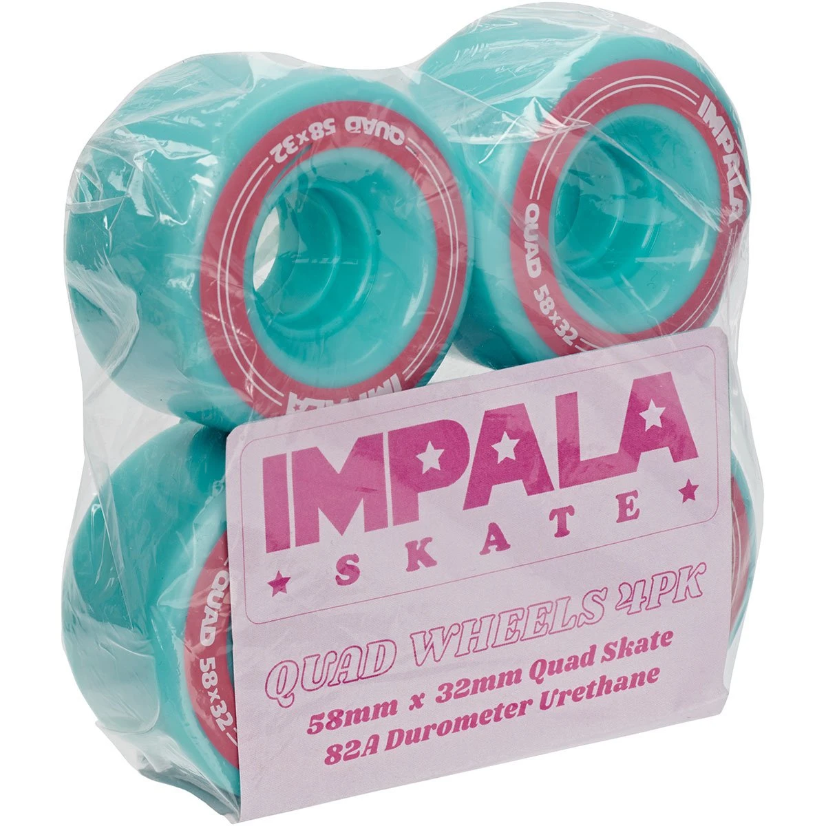 Impala Wheels - Aqua - 4 Pack 1 Impala Wheels - Aqua - 4 Pack