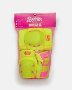 Impala Protective Set - Youth - (Barbie Bright Yellow) -Roller Skating Store Impala Barbie ProtectiveSet 4