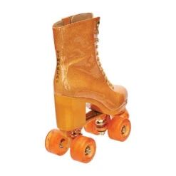 Impala Rollerskates - Marawa High Heeled Skate - Sparkle Orange -Roller Skating Store Impala MarawaHighHeel 3