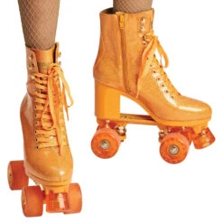 Impala Rollerskates - Marawa High Heeled Skate - Sparkle Orange -Roller Skating Store Impala MarawaHighHeel 4