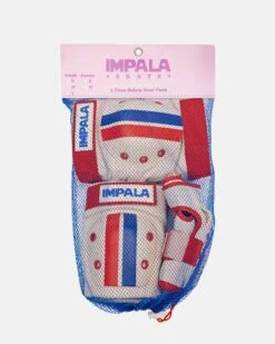 Impala Protective Set - Adult - (Vintage Stripe) -Roller Skating Store Impala VintageStripePads 4