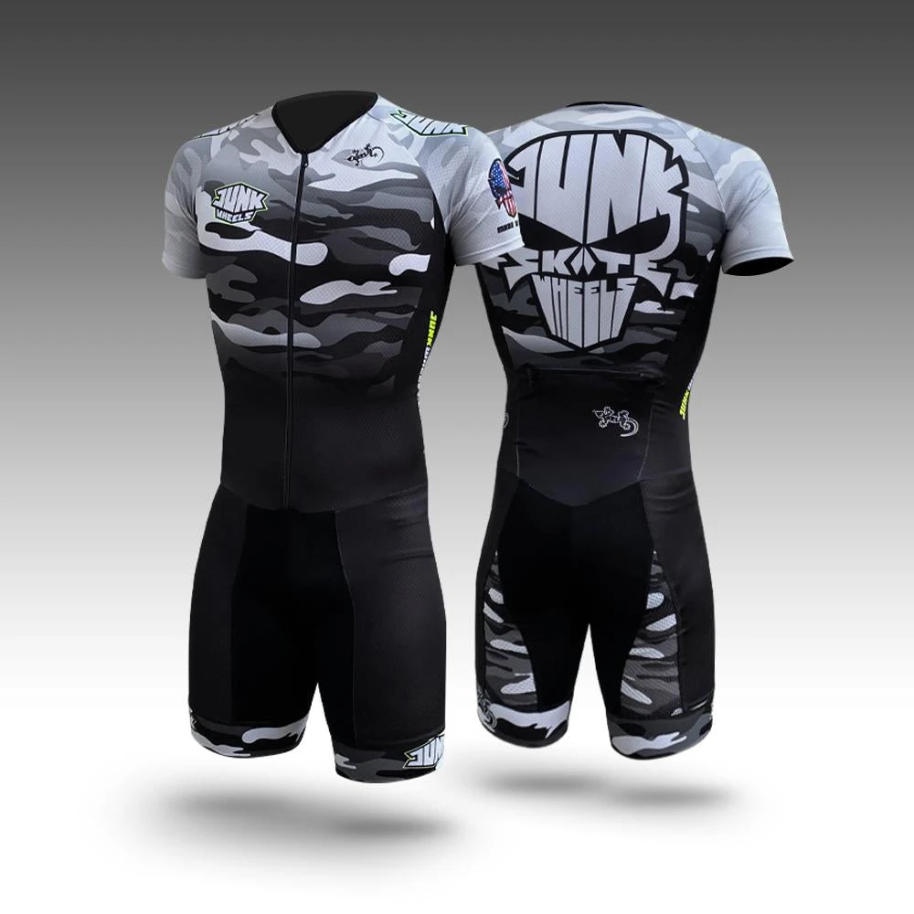 Junk - White Camo Pro Racing Suit (Short Sleeve) 1 Junk - White Camo Pro Racing Suit (Short Sleeve)
