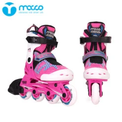 Macco - Kids Adjustable Inline Skates -Roller Skating Store Macco 906S Pink 2